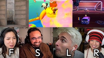 Team FSLR faces the ultimate gamer gauntlet... (Squeex, Ludwig, Fuslie, Valkyrae Multi-Cam Edit)