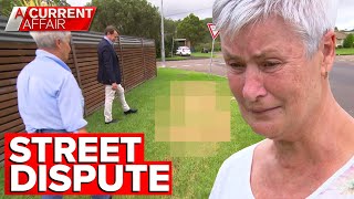 Vulgar insult left on lawn by 'naughty little boys' | A Current Affair