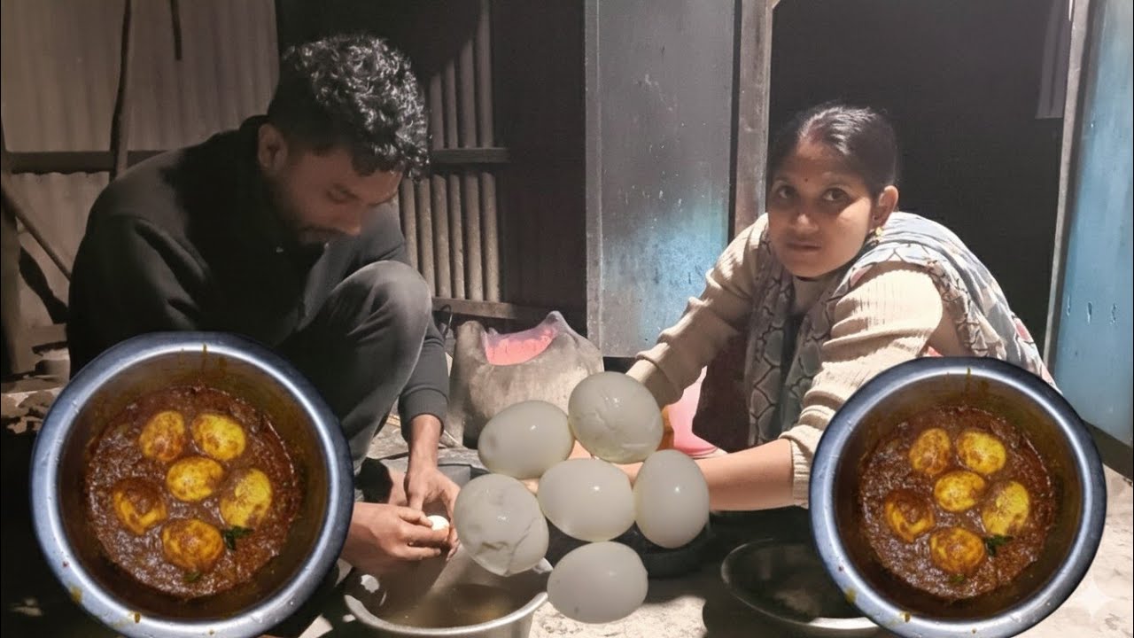 “এই ডিম ভুনা খেলেই সবাই চুপ! আজকের রান্না 🔥🍳 Simple village cooking vlog”