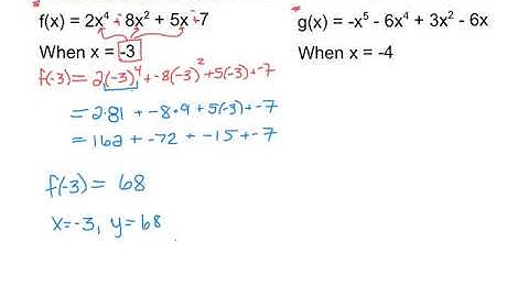 Alg2 Ch4V2 - I can evaluate a polynomial function for a given value of x