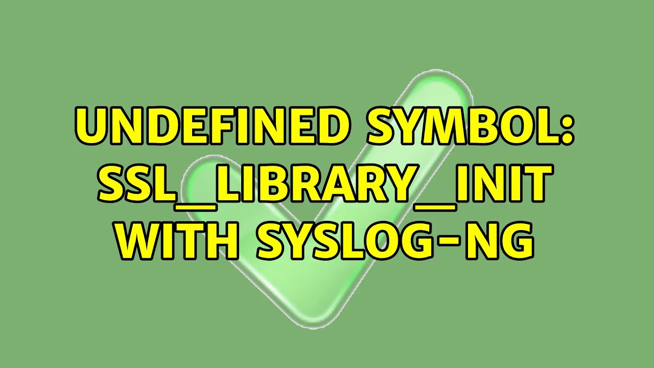 Undefined symbol: _ZDLPVM. Ssl library