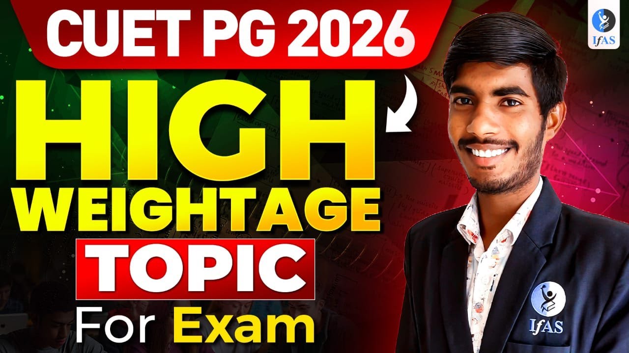 CUET PG Chemistry High Weightage Chapters: Top Topics to CRUSH the 2026 ...