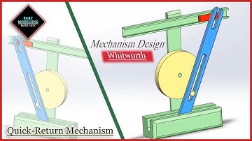 Whitworth Quick Return Mechanism | Solidworks | Project | Tutorial created by Neeraj & team