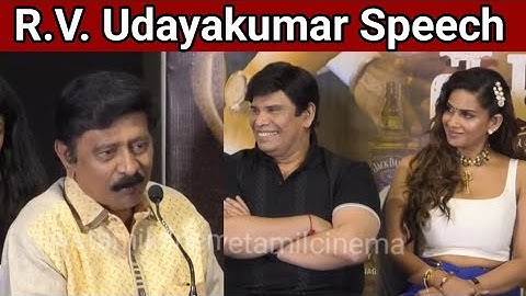 R. V. Udayakumar Speech at Madharas Mafia Company Audio Launch