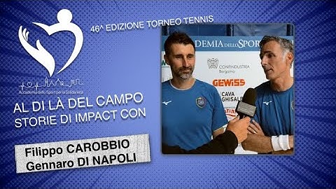🎾 Intervista a Filippo Carobbio e Gennaro Di Napoli: Uniti nello Sport e nella Solidarietà 🌟❤️