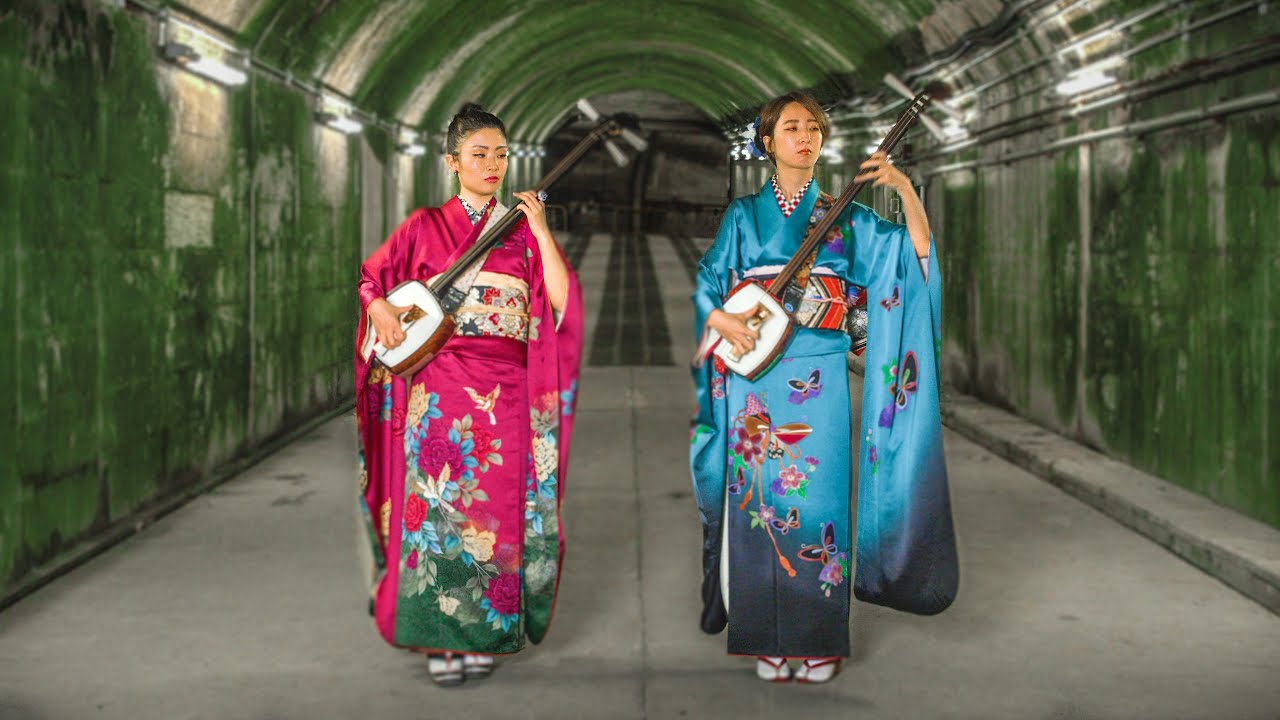 Shamisen Girls Ki&Ki in The Tunnels of Japan | JIFUBUKI