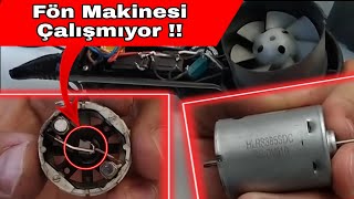 Hair Dryer Fan Failure (Blow Dryer Motor Change)
