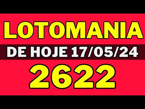 🍀Lotomania 2622 - Resultado da lotomania concurso 2622 de hoje 17-05-24