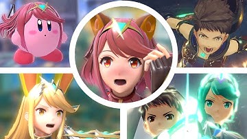 Pyra, Mythra & Rex All Victory Themes | Final Smashes | Kirby Transformation (DLC Characters Update)