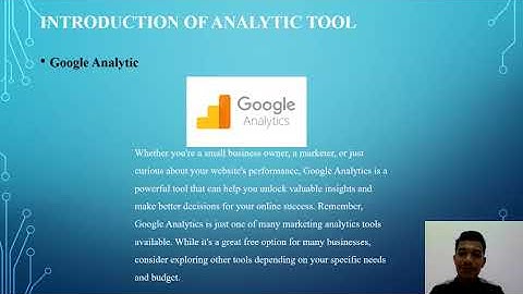 ASSIGNMENT 5 ( Analytic tools)
