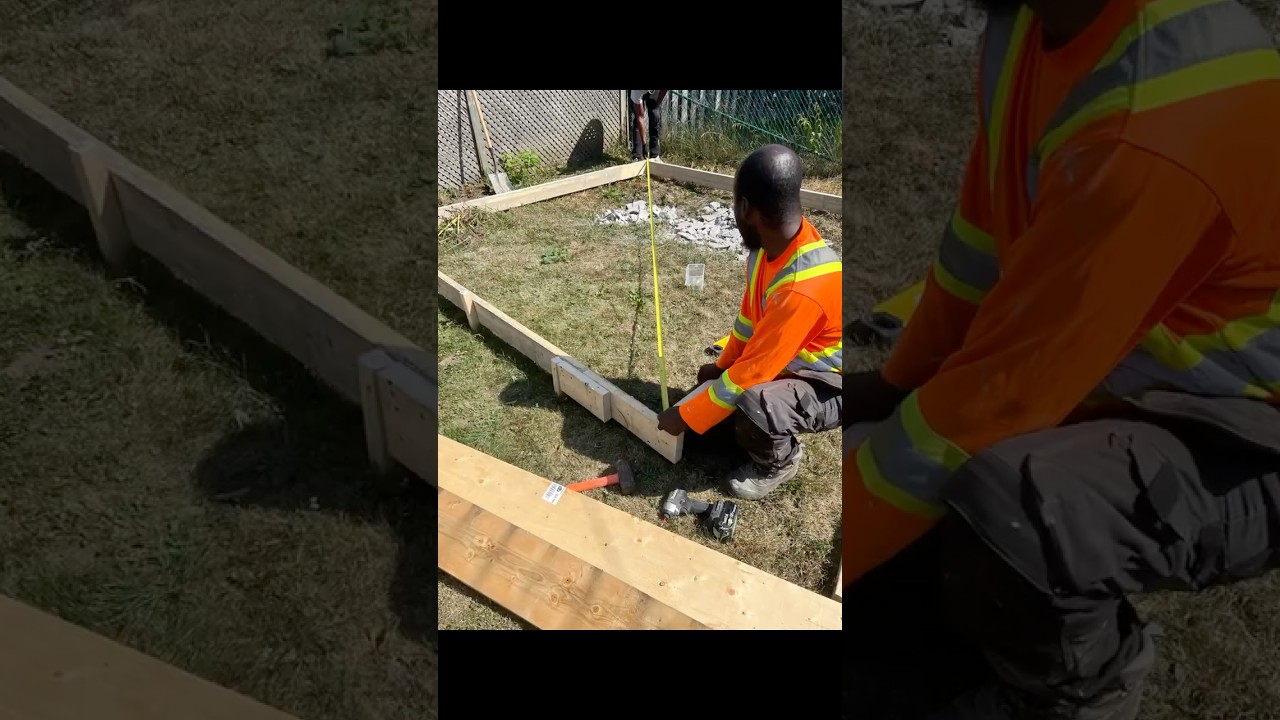 If It’s Not Framed Right, Don’t Pour. It’s As Simple as That.10x12 Concrete Pad You Gotta  Love It.