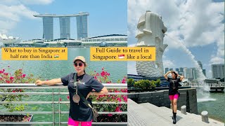 Full guide to travel in Singapore like a local in cheapest way | got bag at half price than in India