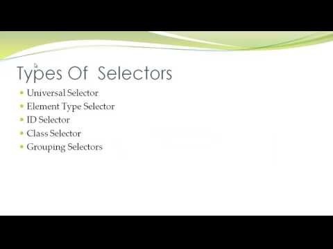 CSS Lesson 2 - CSS Selectors