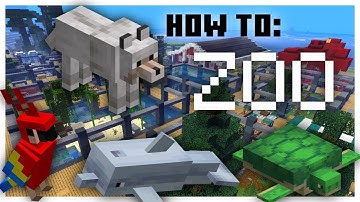 HOW TO: Build A Zoo Exhibit Minecraft Tutorial