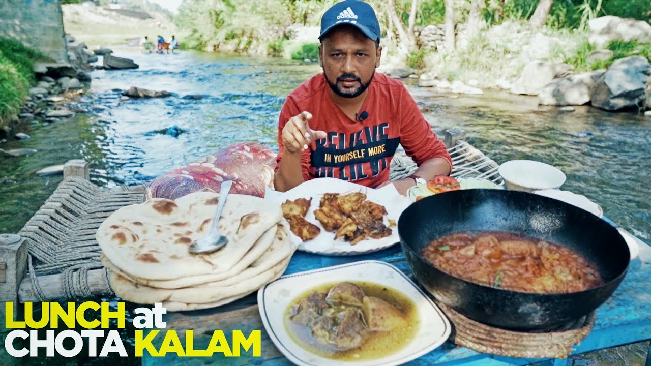 Lunch at Chota Kalam | Karhai, Fish & Rosh | Travelling, Bahrain to Islamabad | Pakistan Street Food | Street Food PK