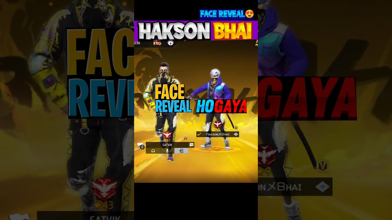 Hakson भाई ka Face Reveal हो gayaa yaar aaj😍#shorts