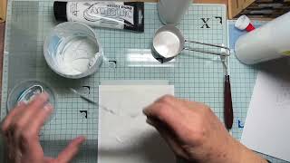 DIY embossing paste and stencils