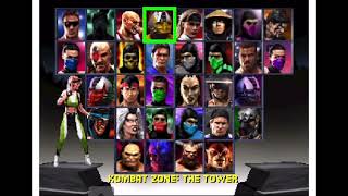 Mortal Kombat Trilogy select screen