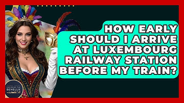 How Early Should I Arrive At Luxembourg Railway Station Before My Train? - Exploring The Benelux