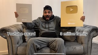 First time talking with my 3 million family | YouTube play button thank you🙏❤️