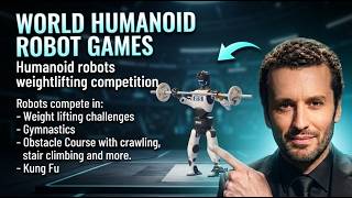 Humanoid robots compete in weight lifting challenge at World Humanoid Robot Games