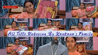 | Totto Unboxing Vlog 😍 | Kankana'r Maa Ar Babar Torof Theke Amader Jonno Ki Ki Gifts Elo 🥰 | #babai
