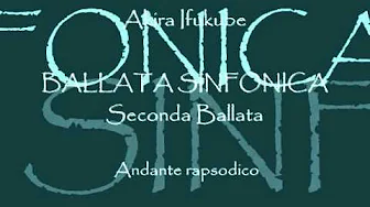 Seconda ballata Andante rapsodico Seconda ballata Andante rapsodico