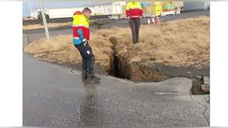 Countless cracks emerged in Grindavik after the eruption. The town is not a safe place! 16.01.24