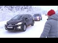 Зимний старт Forester vs Mazda CX-7