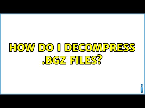 How do I decompress .bgz files? (3 Solutions!!)