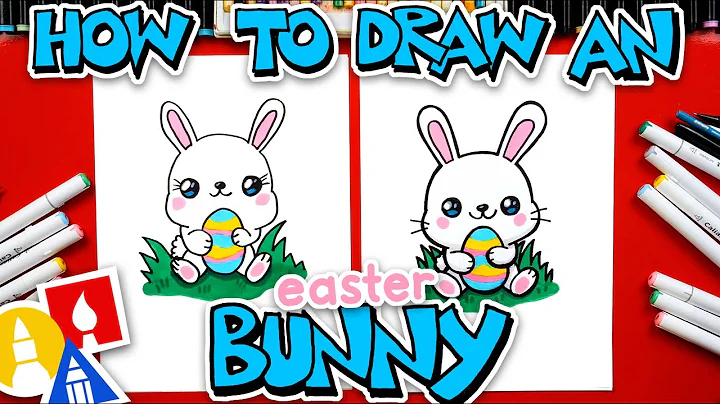 How To Draw An Easter Bunny Holding An Egg