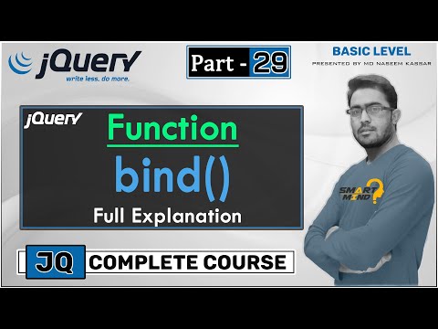 Jquery Bind function for beginners in hindi by smart mind #29