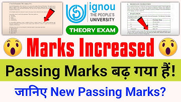 Passing Marks बढ़ गया हैं! | IGNOU Exam Passing Marks_IGNOU Assignment Passing Marks_All Information