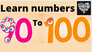 NUMBERS COUNTING Kids learn to count, baby Toddlers ENDLESS NUMBERS Learn number from 90 to 100