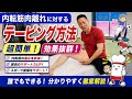 内転筋の肉離れに対するテーピング方法
