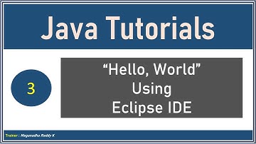 Java Tutorials : Hello, World from Eclipse IDE #3