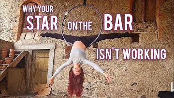 Most Common MISTAKES for Star on the Bar and HOW TO FIX THEM ( aerial hoop lyra tutorial)