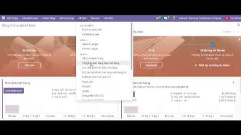 Hướng dẫn module kế toán - Sổ tổng hợp bán hàng theo mặt hàng - Phần mềm ERP odoo