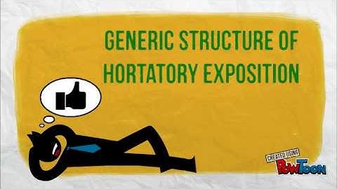 HORTATORY EXPOSITION explanation.