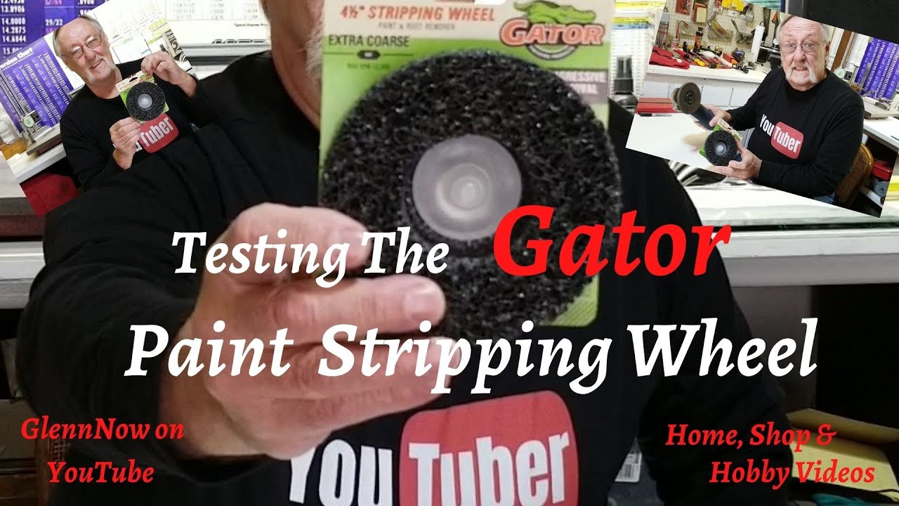 Testing the Gator Paint Stripping Wheel YouTube