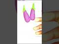 🍆😍 easy drawing #shorts #drawing #art#foryou #shortsfeed#viral#satisfying#creativity#ytshorts#craft
