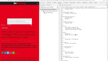 Chrome Developer Tools: Sources: Local Overrides