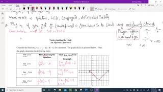 7  Algebraic Approach to limits
