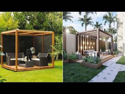modern-pergola-design-ideas-2023-|-backyard-patio-landscaping-designs-|-rooftop-terrace-pergola