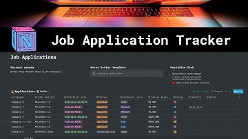 Easy Job Application Tracker in Notion
