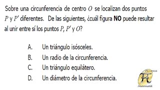 Parts of a Circle - Geometry - ICFES-type Question