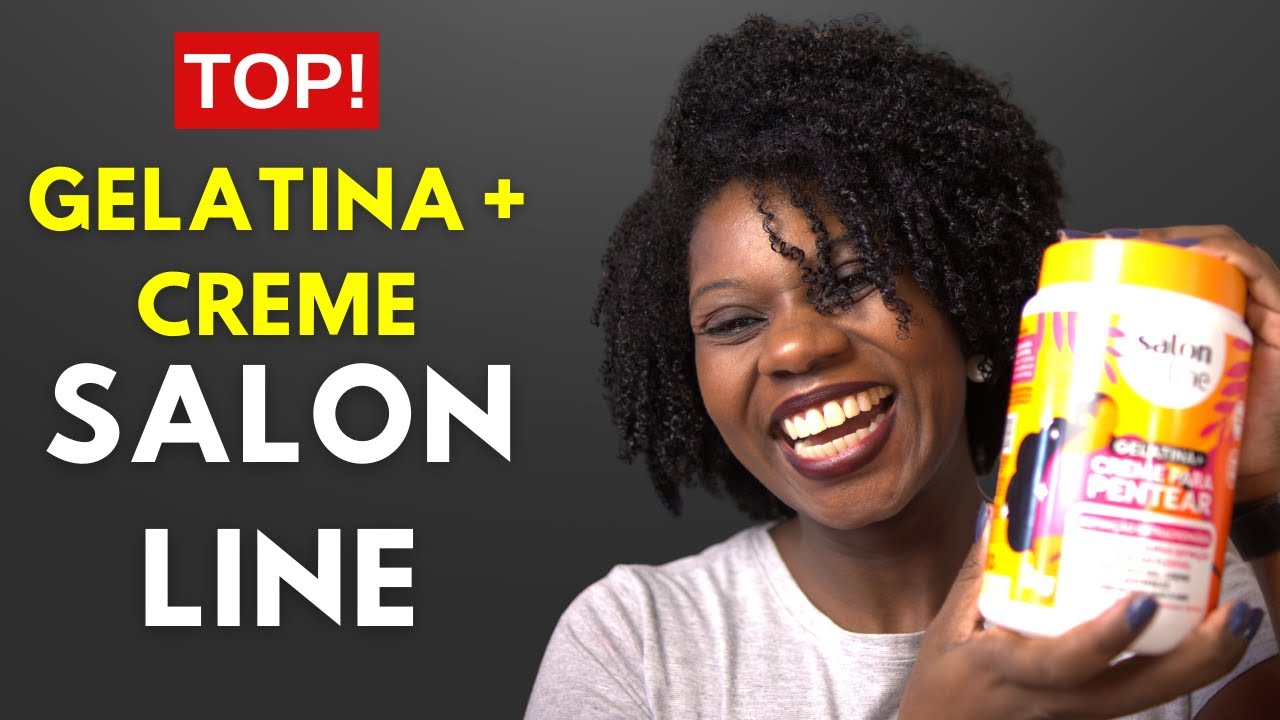 Testei O Novo Lançamento Da Salon Line🔥: Gelatina + Creme Para Pentear! SalonLine Cachos #salonline