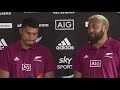 PRESS CONFERENCE: Tupou Vaa'i and Patrick Tuipulotu (Bledisloe Two)