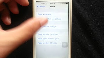 How to Factory Reset, Reset all Network Settings on Iphone 6, 5s