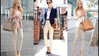 ≫ Outfits con pantalon beige mujer ⊛ Actualizado junio 2022